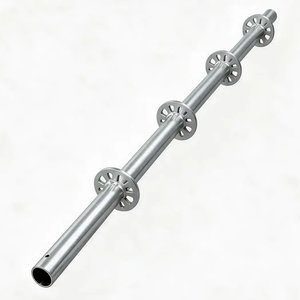 Ringlock scaffolding standard with rosettes welded every 500mm, hot dip galvanized