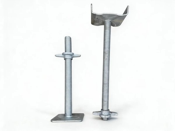 Scaffolding base jack and top jack, hot dip galvanized