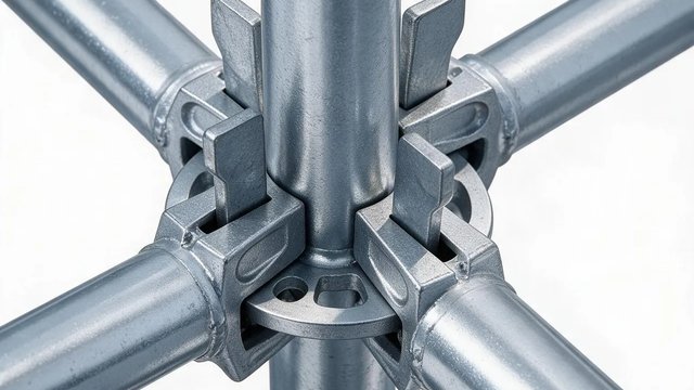 Ringlock scaffolding rosette connection – one of the 3 types of scaffolding