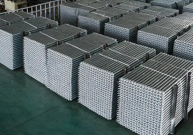 Paquetes de plataformas de acero galvanizado en caliente listos para el embarque