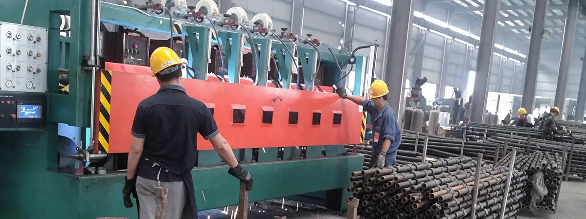Steel tube processing for ringlock scaffolding standards