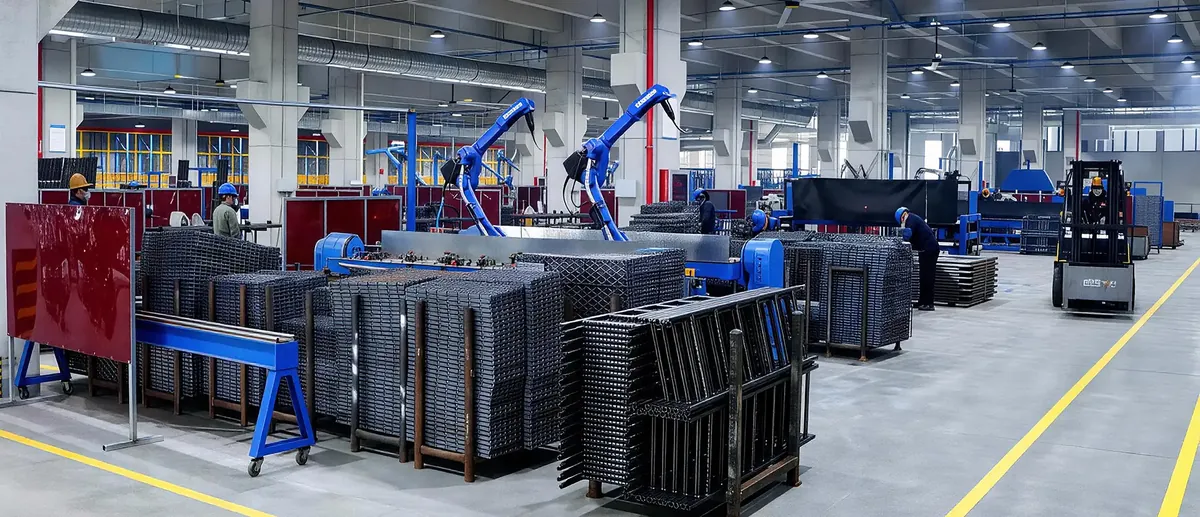 Robotic welding of ringlock scaffolding components