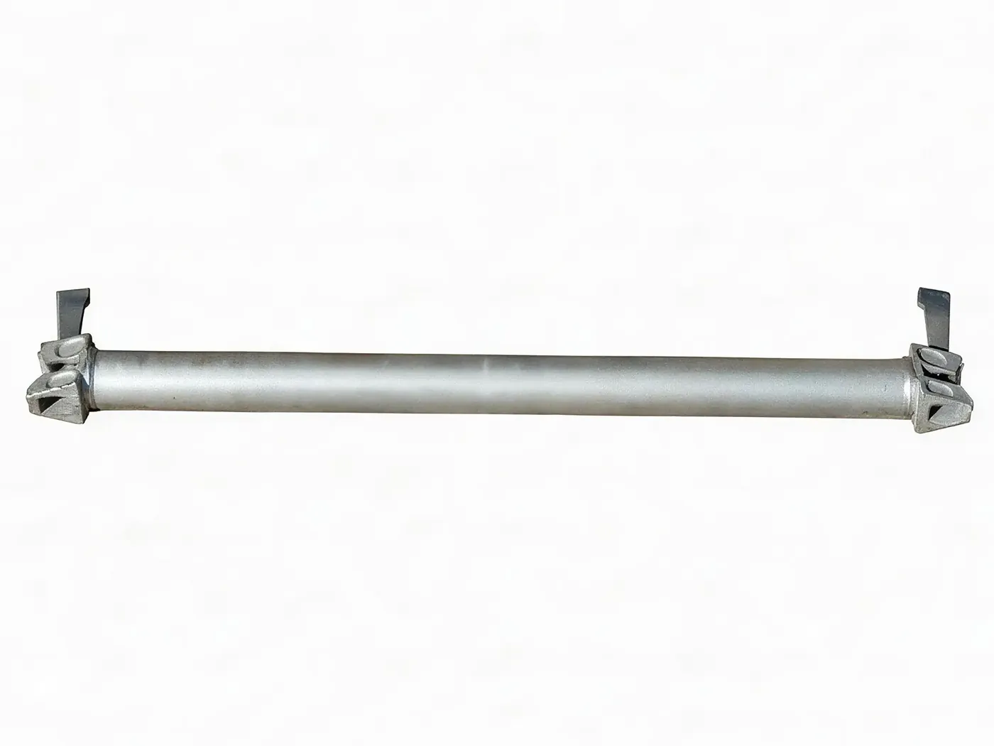Ringlock scaffolding ledger with wedge heads, hot dip galvanized