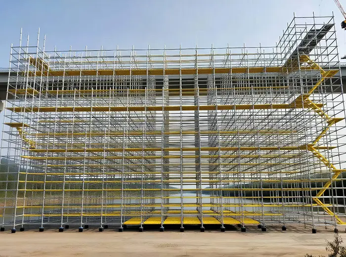 Steel disk-coupling scaffolding Application of steel disk-coupling scaffolding in bridge projects