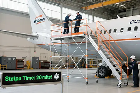 Using Lucky Scaffolding to repair aircraft can improve efficiency